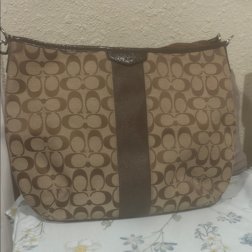Coach Brown Signature Tote Bag